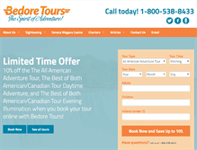 Tablet Screenshot of bedoretours.com